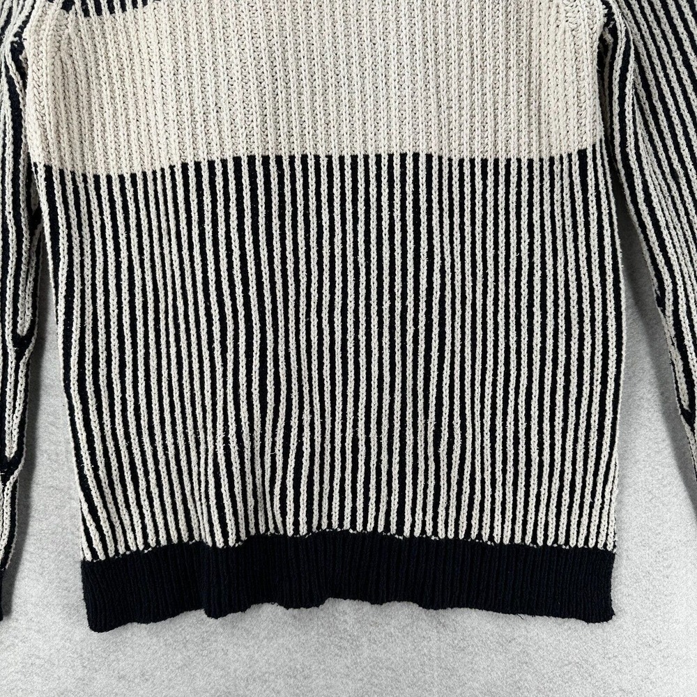 One x One Teaspoon Tunic Sweater Womens LARGE Blue Ivory Oversized‎ Striped - Picture 7 of 15